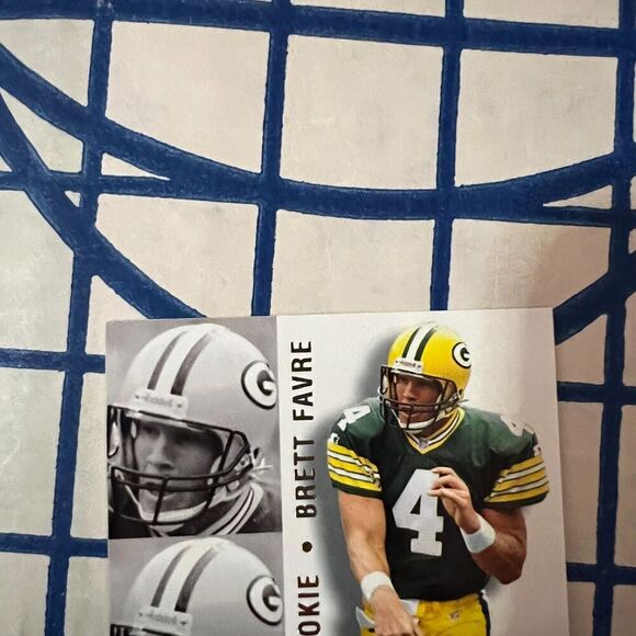 1996 Skybox Impact Rookies BRETT FAVRE ALL-TIME IMPACT ROOKIE #81 HOF Packers - Picture 8 of 8